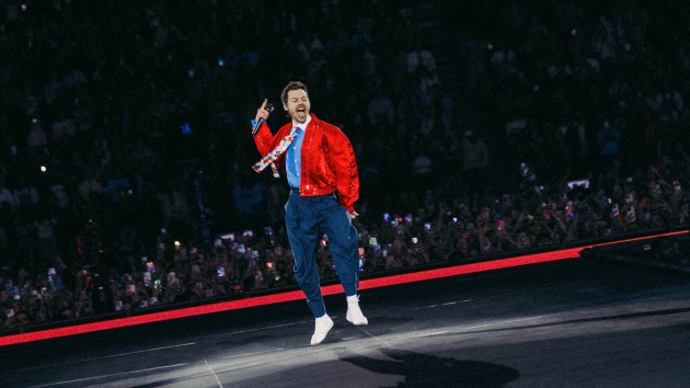 Harry Styles celebrates England World Cup win ahead of his Wembley show